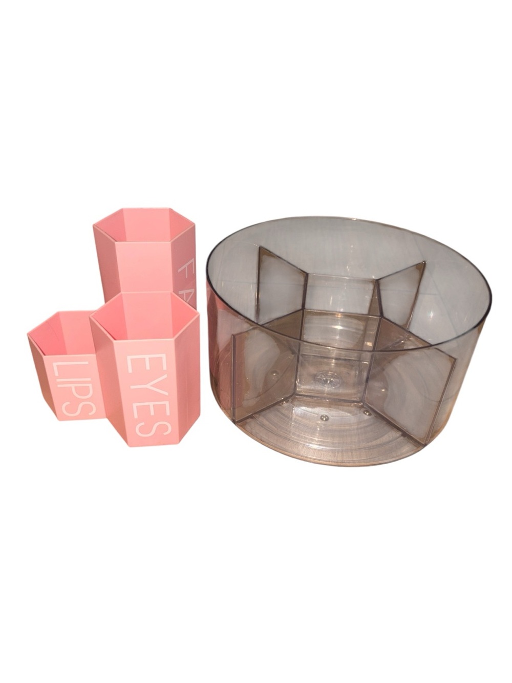 Makeup Organizer Set Rotating Cosmetic Storage